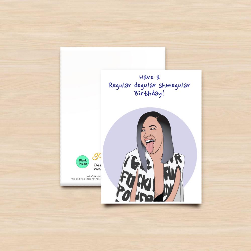 Pro & Hop Cardi B Greeting Card