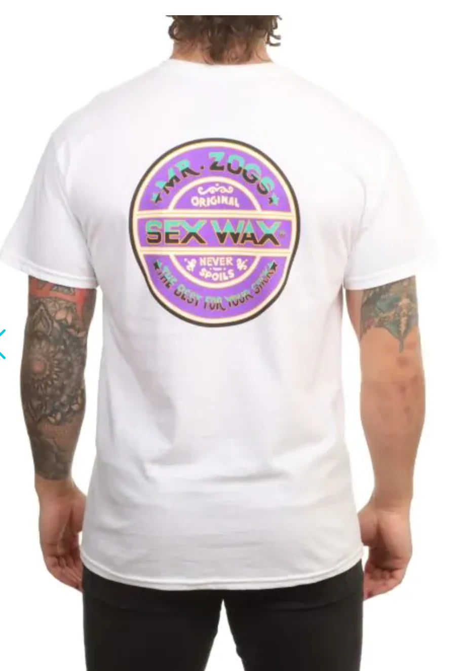 Sexwax Two Tone Tee White Large