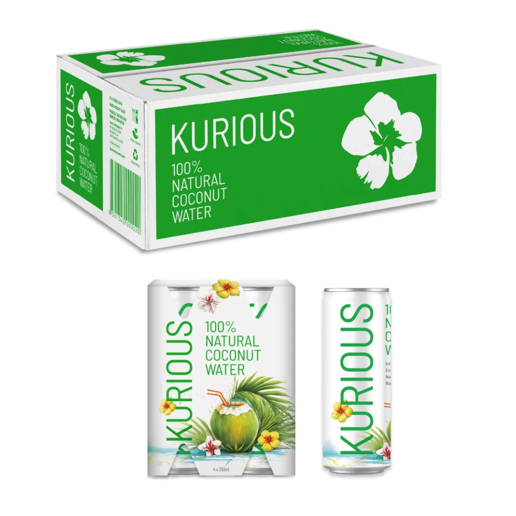 Kurious Coconut Water Pure 24 Pack