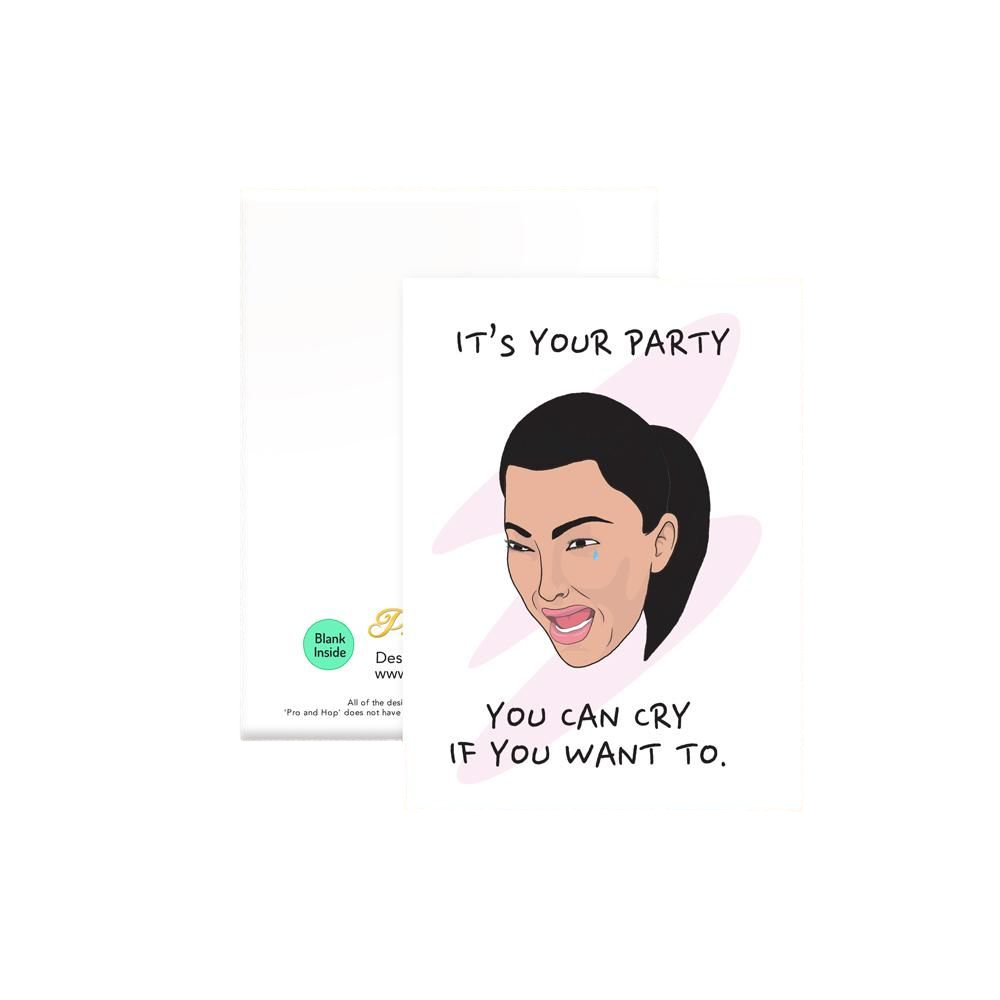 Pro & Hop Kim Crying Greeting Card