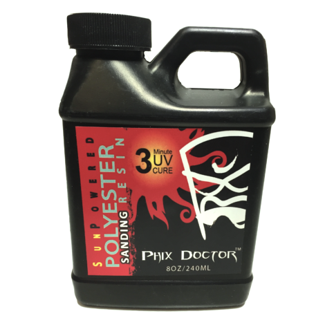 Phix Doctor Sunpowered Polyester Sanding Resin 1/2 Pint 240ml