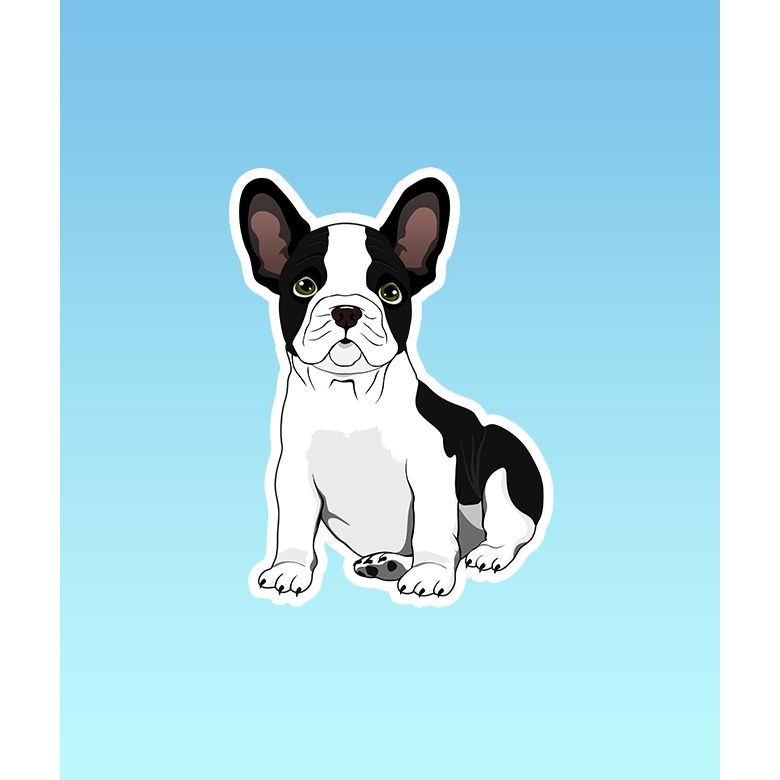 Pro & Hop French Bulldog Sticker