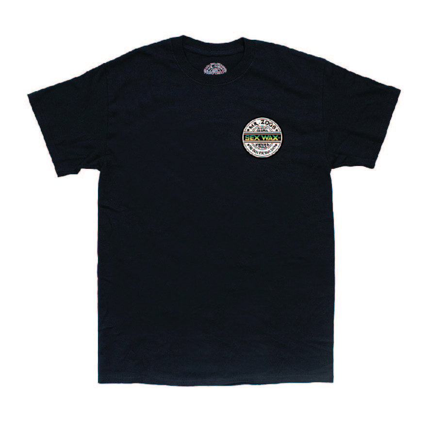 Sexwax Word Fade Green Tee Black - Ola Surf & Lifestyle