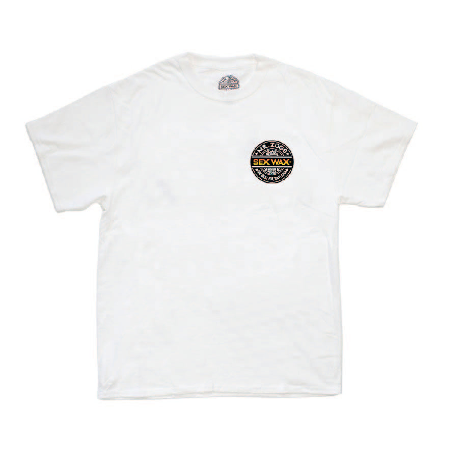 Sexwax Word Fade Orange Tee White